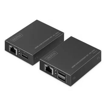 DIGITUS HDMI KVM Extender Set – 4K/30Hz 40/70m PoC CAT zwart
