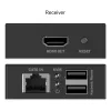 DIGITUS HDMI KVM Extender Set – 4K/30Hz 40/70m PoC CAT zwart