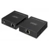 USB 3.2 Gen1 CAT-Extender van DIGITUS DA-73121 — 5 Gbit/s, 4 poorten (3× USB-A, 1× USB-C), 100 m, DC-gevoed
