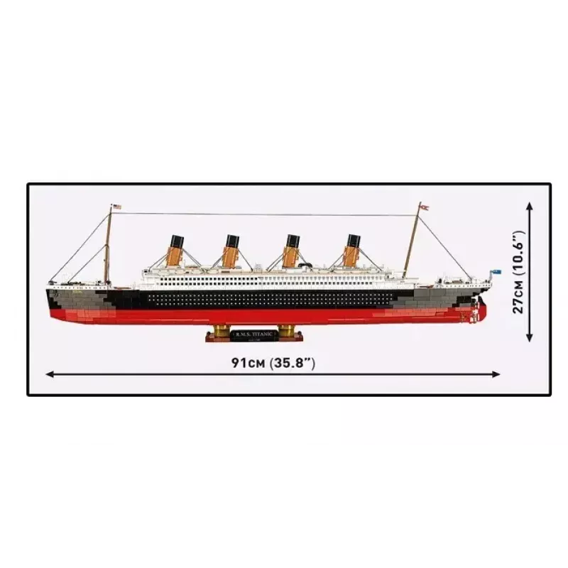 Constructieset Cobi R.M.S. Titanic model, 3.260 kunststofblokken (COBI-1686)