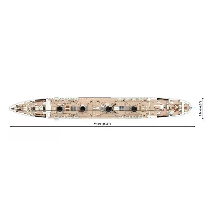 Constructieset Cobi R.M.S. Titanic model, 3.260 kunststofblokken (COBI-1686)