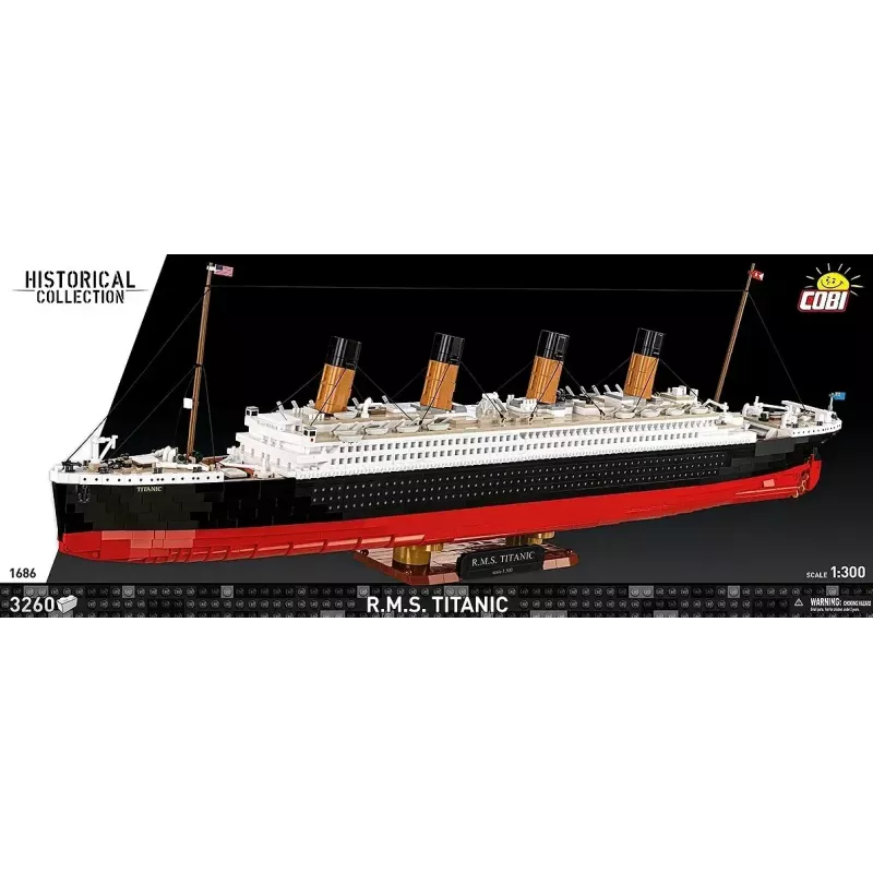 Constructieset Cobi R.M.S. Titanic model, 3.260 kunststofblokken (COBI-1686)