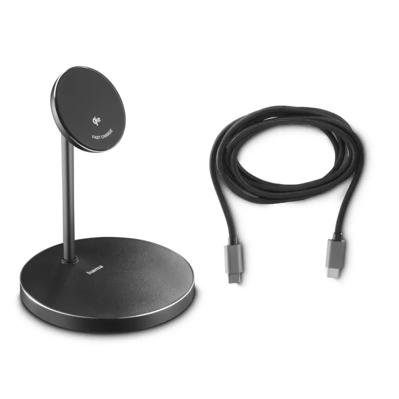 Hama 00201737 mobiele oplader koptelefoon, smartphone zwart USB draadloos laden snelopladen indoor
