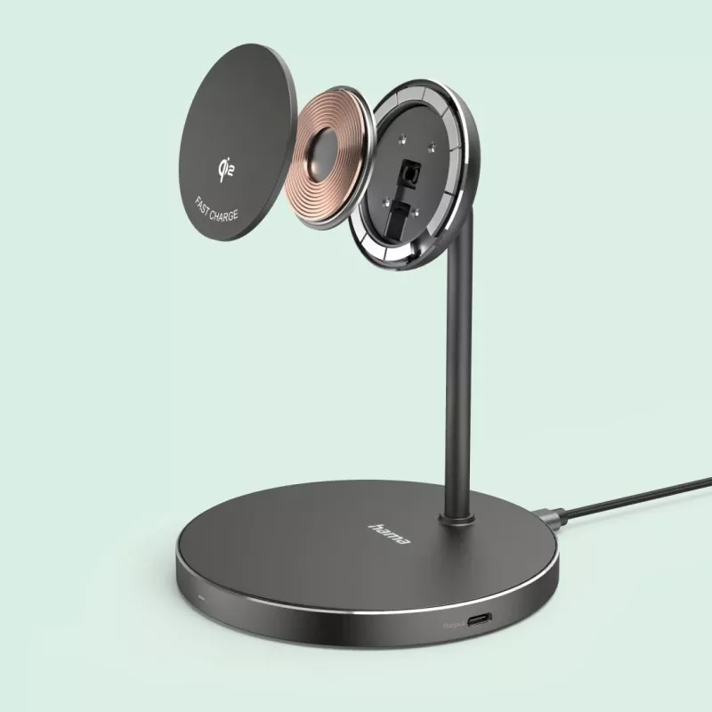 Hama 00201737 mobiele oplader koptelefoon, smartphone zwart USB draadloos laden snelopladen indoor