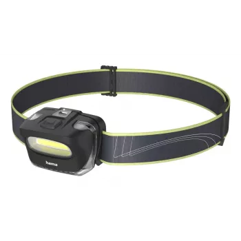 Hama HL110 zwart, blauw, geel hoofdlamp-zaklamp COB LED
