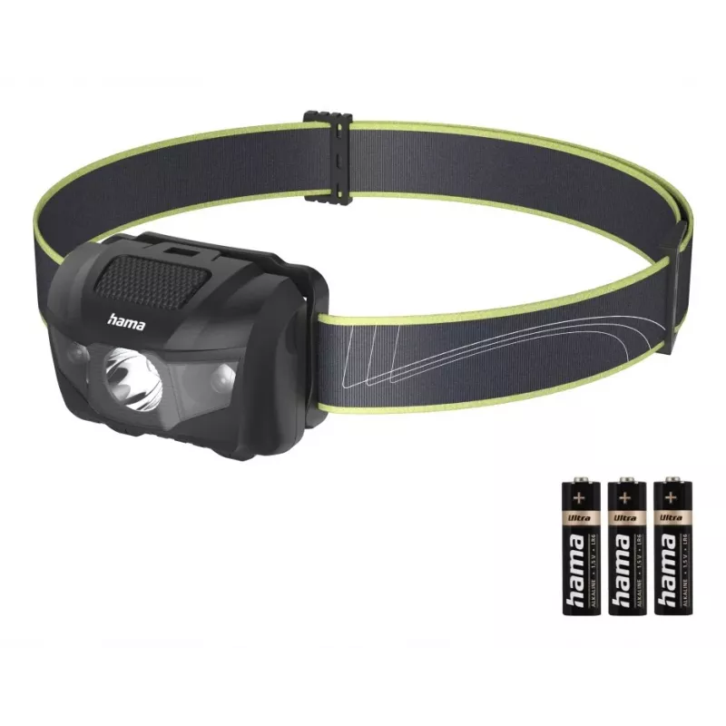Hama HL200 zwart, blauw, geel hoofdlamp LED