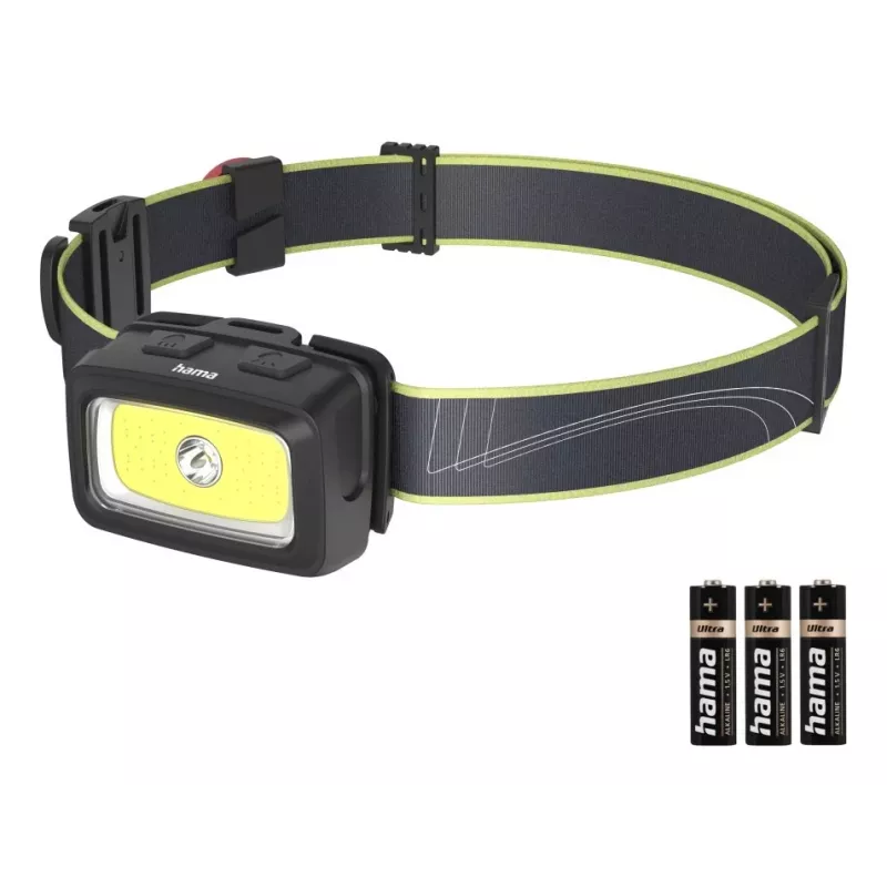 Hama HL350 zwart, blauw, geel hoofdlamp LED