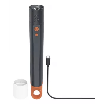 Oplaadbare LED-zaklamp HAMA FLX1200-C — aluminium, schokbestendig, 4 modi + SOS