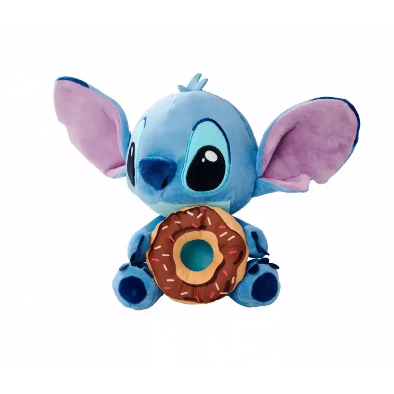 Knuffel SIMBA mascotte Stitch met donut 25 cm pluche figuur