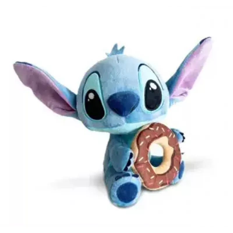 Knuffel SIMBA mascotte Stitch met donut 25 cm pluche figuur