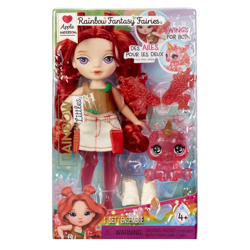 Rainbow High Littles Rainbow Fantasy Fairies pop - Apple (rood)