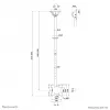 Neomounts tv-plafondsteun CL35-340BL22 max. gewicht 45 kg 23-42 inch