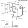 Deels geïntegreerde vaatwasser Electrolux EES47300IX, 13 couverts, 60 cm, 8 programma's, AirDry, 46 dB