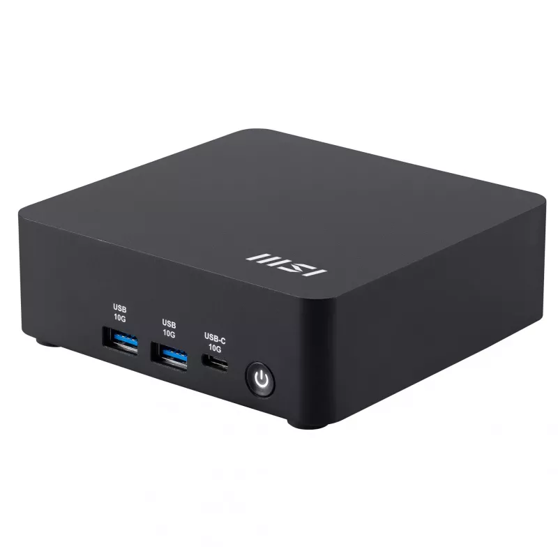 MSI Cubi NUC AI 1UMG-005EU Intel Core Ultra 7 155H 16 GB DDR5-SDRAM 1 TB SSD Windows 11 Pro mini-pc zwart