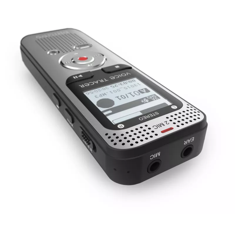 Dictafoon Philips Voice Tracer DVT2015 intern geheugen flashkaart zilver 2370 uur opnametijd