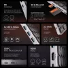 Axagon HMC-KB-NRD, USB 5Gbps hub met toetsenbord, HDMI 4K/60Hz, 3x USB-A, SD/mSD, audio, PD100, Noordse layout