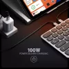 Axagon HMC-KB-NRD, USB 5Gbps hub met toetsenbord, HDMI 4K/60Hz, 3x USB-A, SD/mSD, audio, PD100, Noordse layout