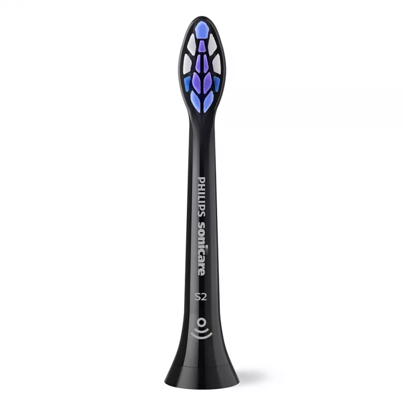 Philips Sensitive HX6052/88 2 stuks opzetborstels, 2 stuks, zwart, 3 maanden, extra zacht, Philips, Philips Sonicare