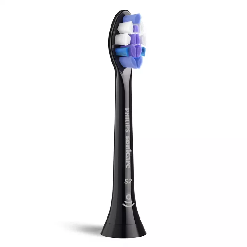 Tandenborstelkoppen Philips HX6054/88 — 4-pack, extra zachte borstelharen, zwart