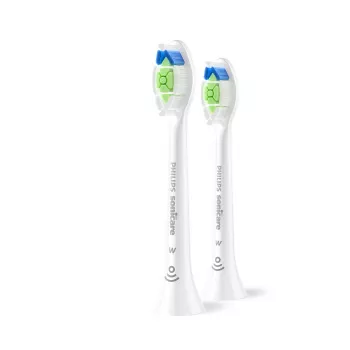 Opzetborstels Philips HX6062/87 vervanging 2-pack, medium borstelharen, wit