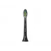 Philips Sonicare Optimal White HX6062/88 2-pack opzetborstels, 2 stuks, zwart, 3 maanden, medium, 62000 bewegingen per minuut, Philips