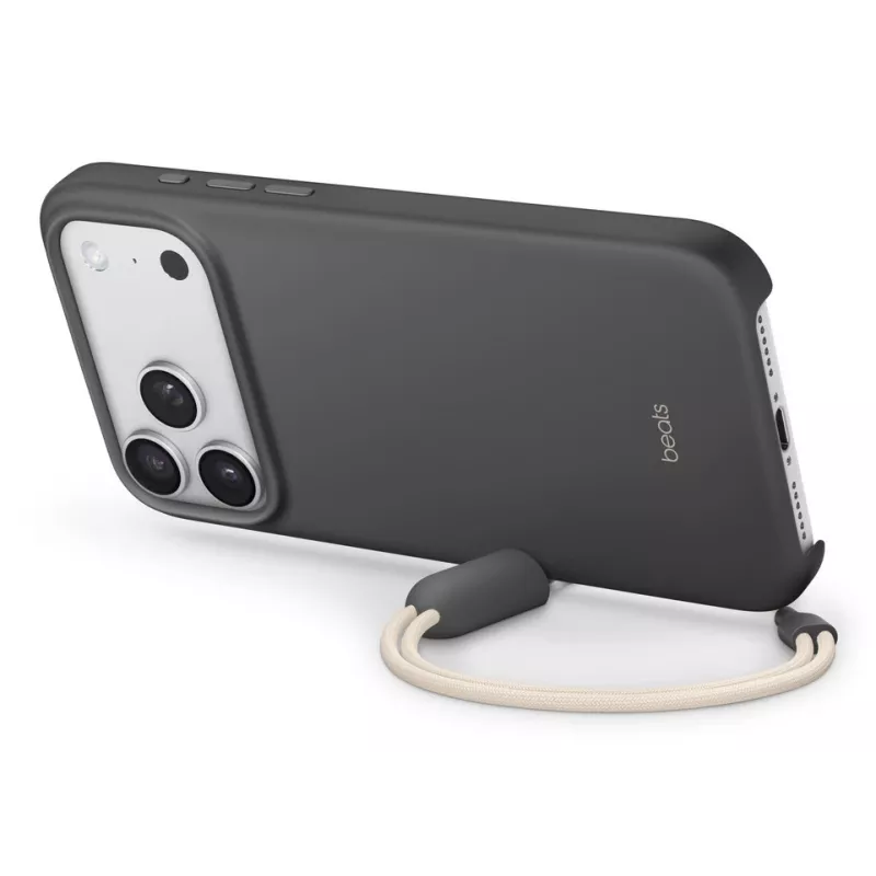 APPLE Beats iPhone 17 Pro Max - kickstand-hoesje met MagSafe en camerabediening - granietgrijs