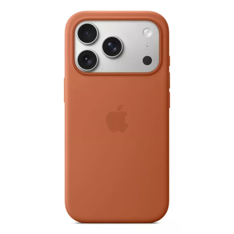 APPLE iPhone 17 Pro – siliconenhoesje met MagSafe – terracotta