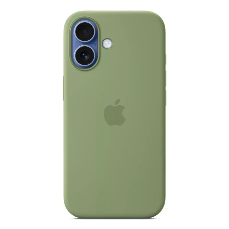 Siliconen hoes Apple iPhone 17 MagSafe Light Moss Cover groen