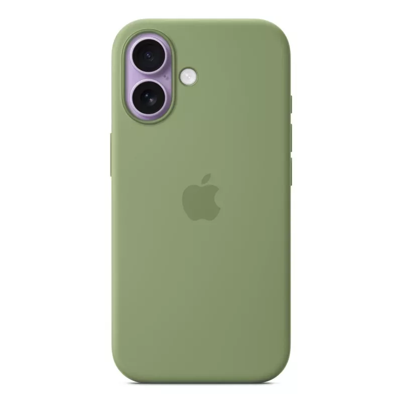 Siliconen hoes Apple iPhone 17 MagSafe Light Moss Cover groen