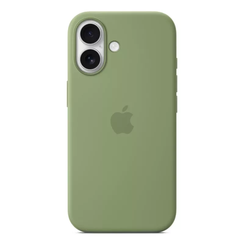 Siliconen hoes Apple iPhone 17 MagSafe Light Moss Cover groen