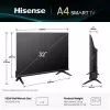 Hisense 32A4Q 81,3 cm (32 inch) HD smart-tv wifi zwart