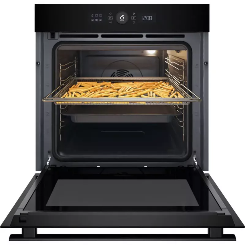 Inbouwoven Whirlpool WOI4S8PM0SBA 73 L zwart elektrisch touchbediening