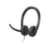 Lenovo VoIP-headset 5000 bedrade hoofdband kantoor/callcenter USB Type-C zwart