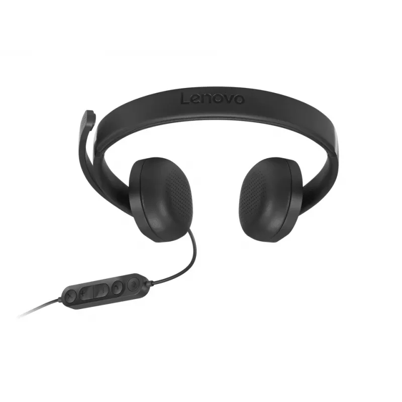 Lenovo VoIP-headset 5000 bedrade hoofdband kantoor/callcenter USB Type-C zwart