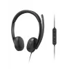 Lenovo VoIP-headset 5000 bedrade hoofdband kantoor/callcenter USB Type-C zwart