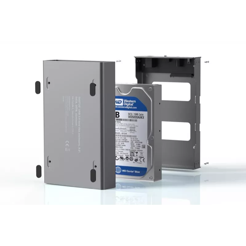 HDD-behuizing Digitus DA-71106-1 USB 3.0 3,5 inch SATA 16TB aluminium