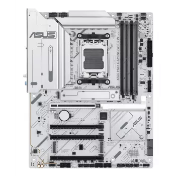 Moederbord ASUS X870 MAX GAMING WIFI7 W ATX — AMD X870, socket AM5, DDR5, 4 DIMM, Wi‑Fi 7, 2,5Gb LAN