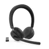 Lenovo ANC Headset 6550 draadloos hoofdband kantoor/callcenter USB Type-C Bluetooth zwart