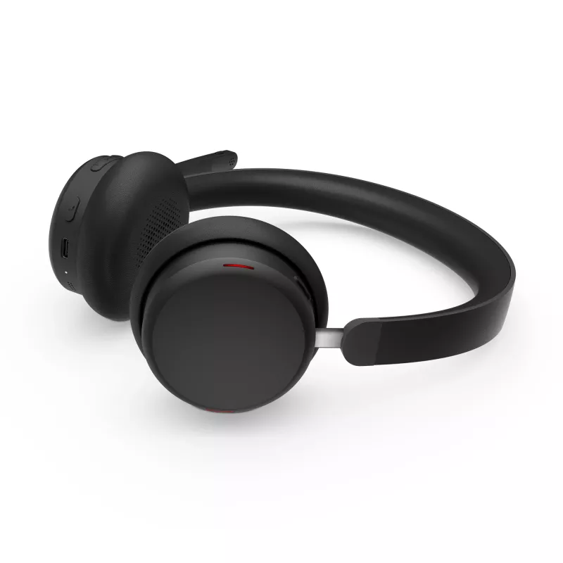 Lenovo 6550 Headset draadloos hoofdband kantoor/callcenter USB Type-C Bluetooth zwart