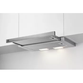 Inbouwafzuigkap Electrolux LFP326S, 598 mm, aluminium vetfilter, 410 m³/h