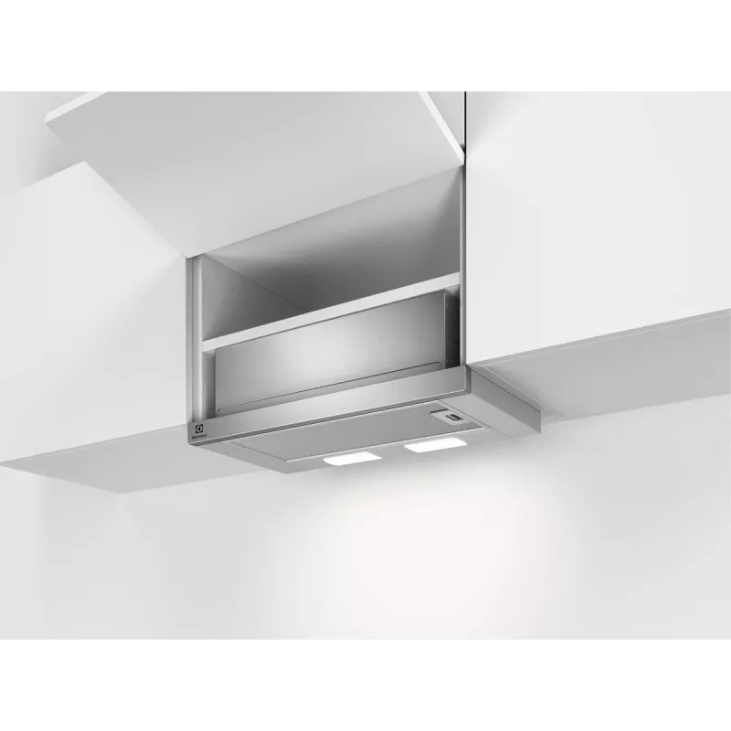 Inbouwafzuigkap Electrolux LFP326S, 598 mm, aluminium vetfilter, 410 m³/h