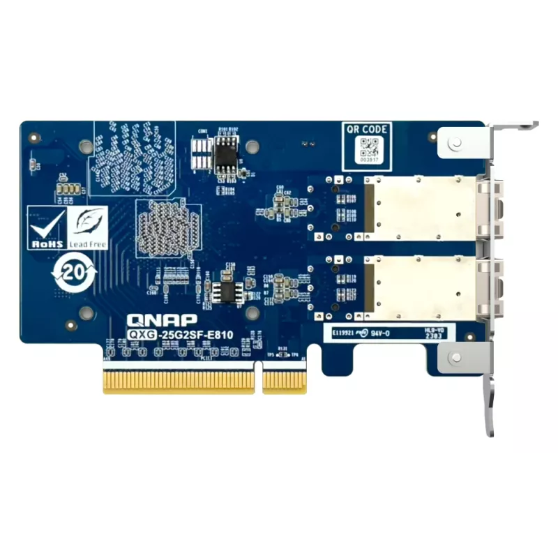 QNAP QXG-25G2SF-E810 netwerkkaart intern glasvezel 25000 Mbit/s