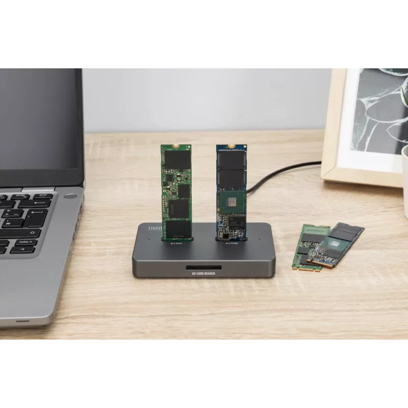 Dockingstation Digitus DA-71546-1 M.2 NVMe SATA USB-C 10 Gbit/s