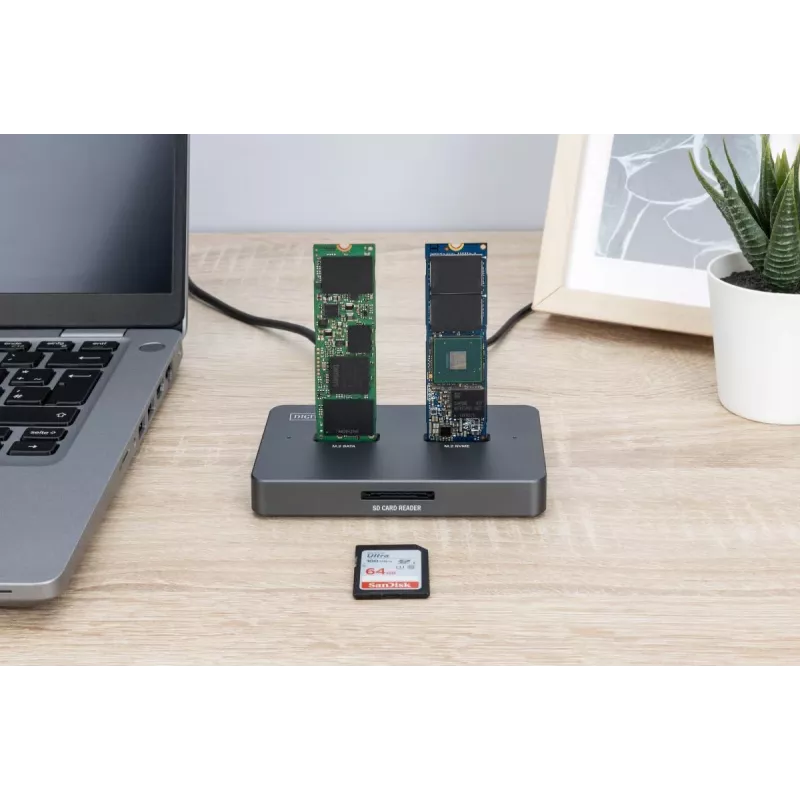 Dockingstation Digitus DA-71546-1 M.2 NVMe SATA USB-C 10 Gbit/s