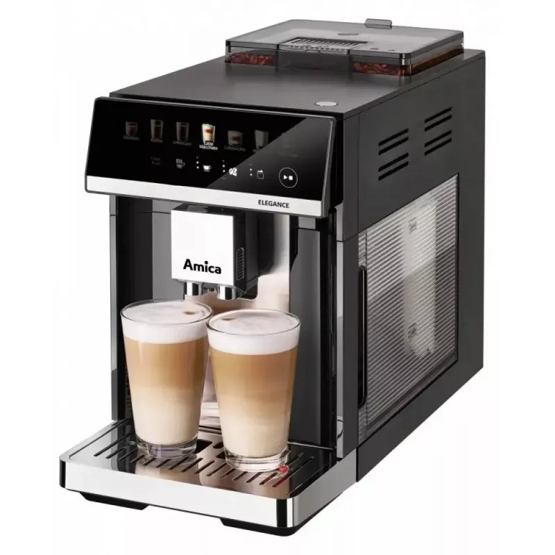 Amica Elegance CM 7011 espressomachine, stalen molen, geïntegreerd melkopschuimsysteem
