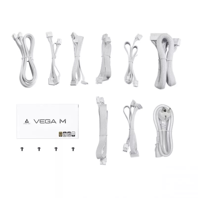 Chieftec Vega PPG-850-CW voeding 850 W 20+4-pin ATX ATX wit