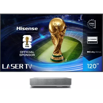 Hisense 120L5ND projectie-tv ultra-korteafstandsprojector 2700 ANSI lumen DLP UHD 4K (3840x2160) zwart, zilver 3D