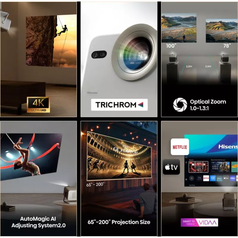 Hisense M2 Pro UHD 4K (3840x2160) 3D grijs