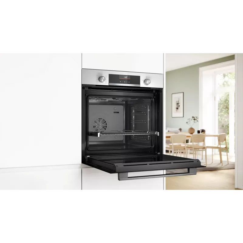 Inbouw-elektrische oven Bosch Serie 6 HBG536EW4 — 71 L, 3400 W, wit, EasyClean, 10 automatische programma's