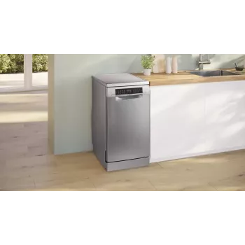 Vrijstaande vaatwasser Bosch Serie 6 SPS6EMI21E — slimline 45 cm, 10 couverts, 8 programma's, energie-efficiëntieklasse B